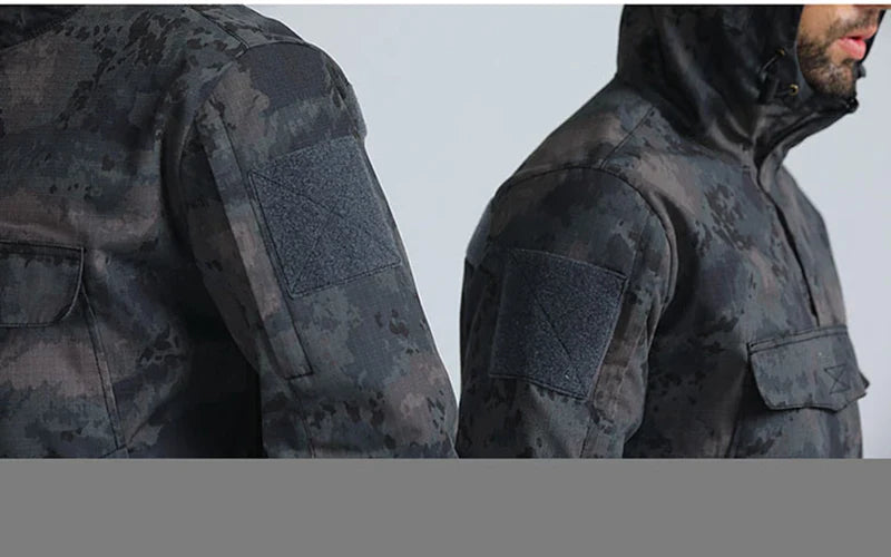 Camouflage Tactical Jacket | Military-Inspired Windbreaker for Men | Camo Colors
