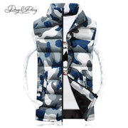 Thick Camouflage Vest for Men | Stand Collar Sleeveless Camo Colors