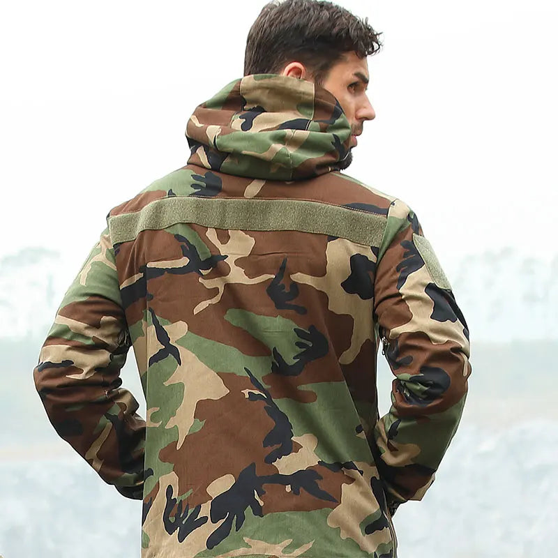 Camouflage Tactical Jacket | Military-Inspired Windbreaker for Men | Camo Colors