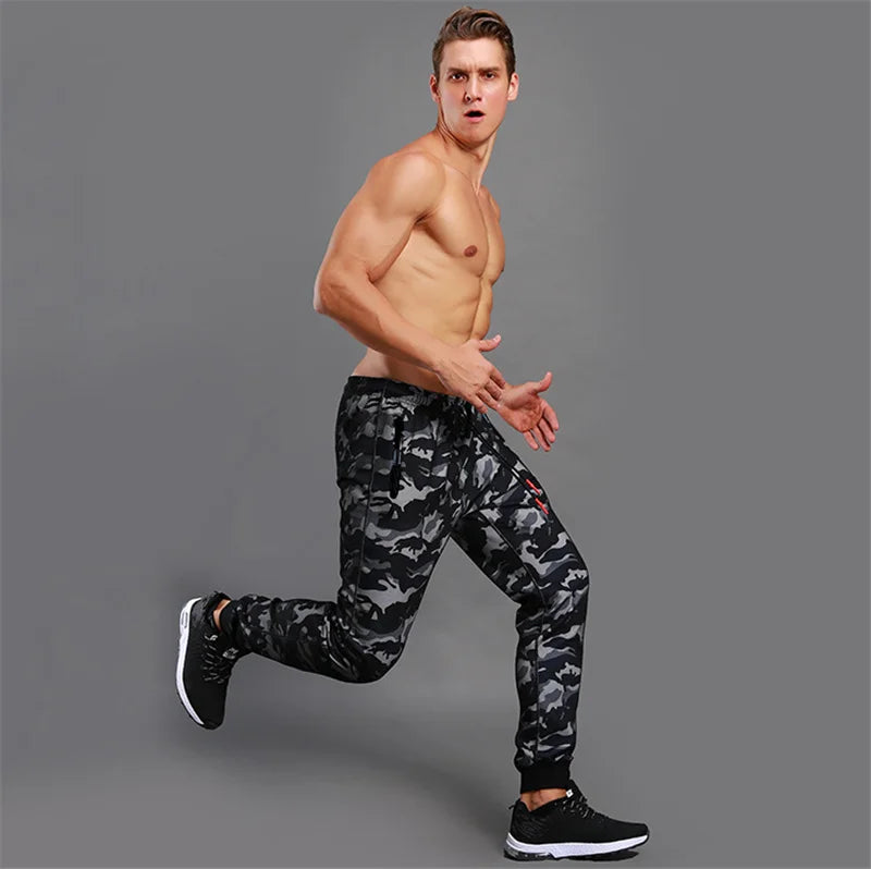 Men's Camouflage Jogging Pants with Pockets | Camo Colors