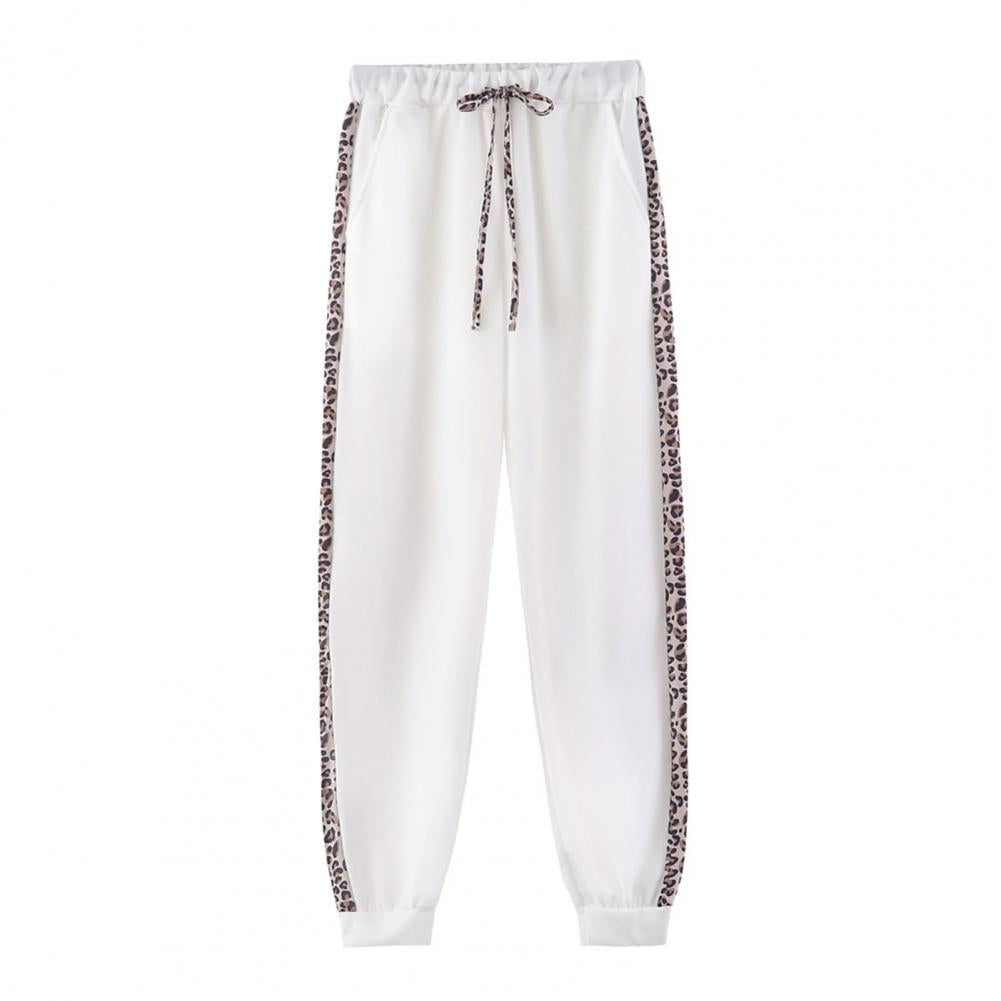 Women’s Leopard Stitching Two-Piece Tracksuit – Hoodie & Pants Set | Camo Colors