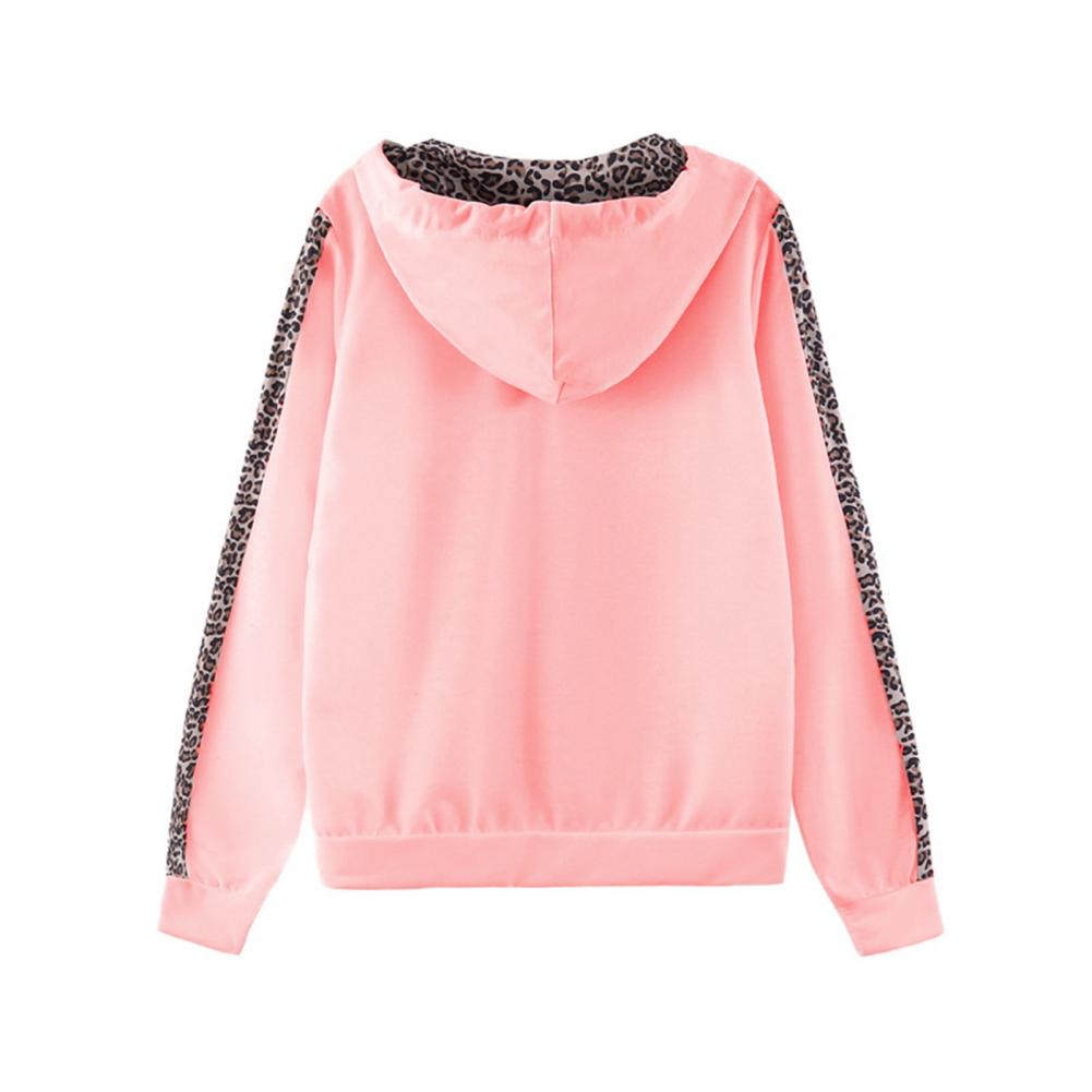 Women’s Leopard Stitching Two-Piece Tracksuit – Hoodie & Pants Set | Camo Colors