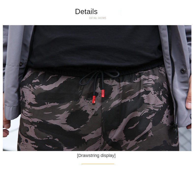 Oversized Camouflage Cargo Joggers with Elastic Waist | Camo Colors