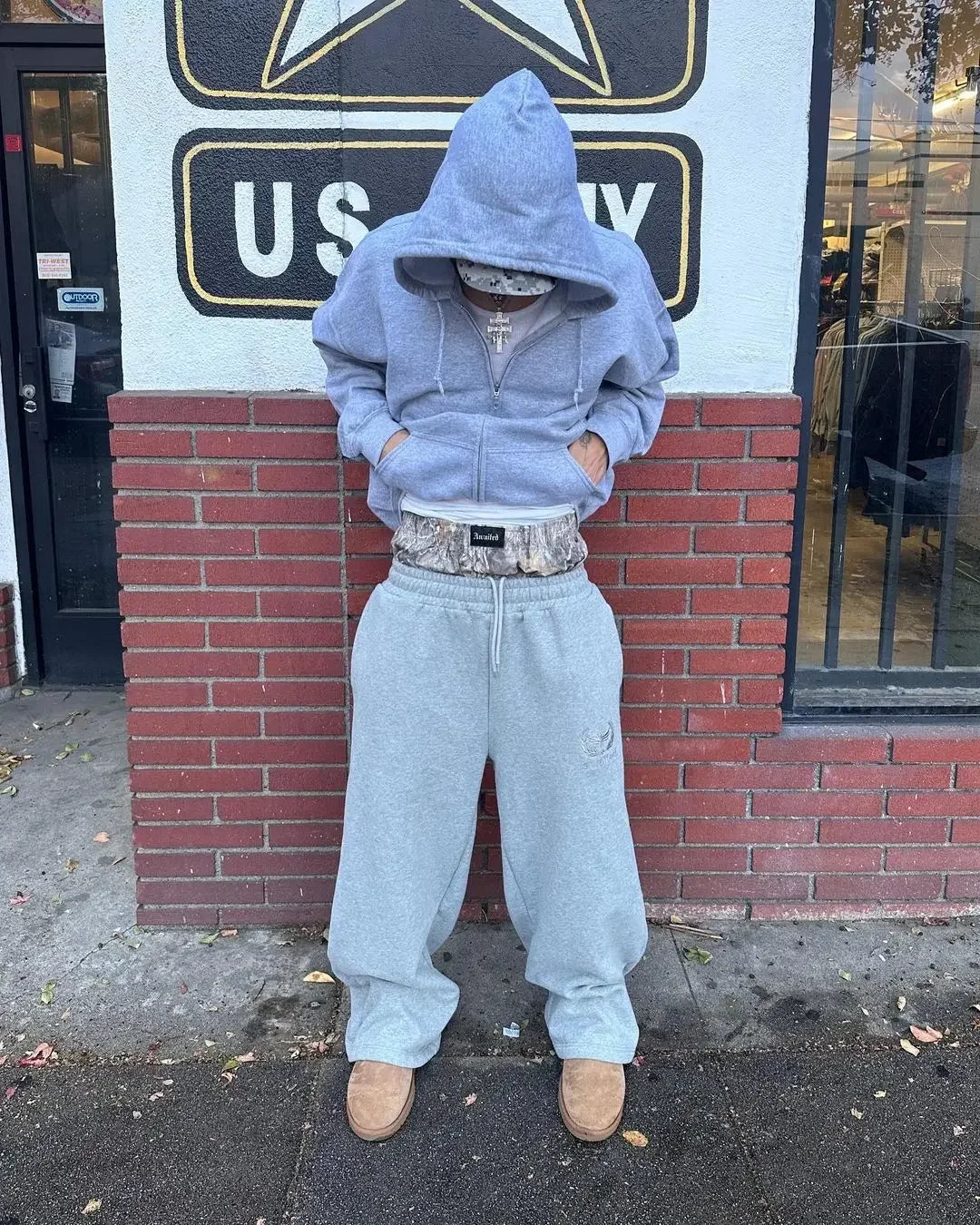 Retro Hip Hop Camo Wide-Leg Sweatpants Women Y2K Streetwear Camo Colors