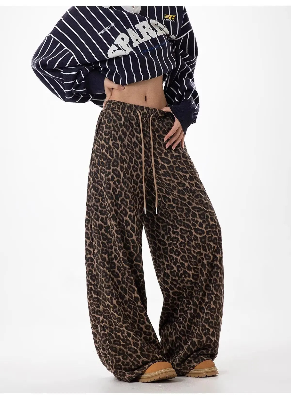 Men's Leopard Print Sweatpants | High-Street Casual Trend | Camo Colors