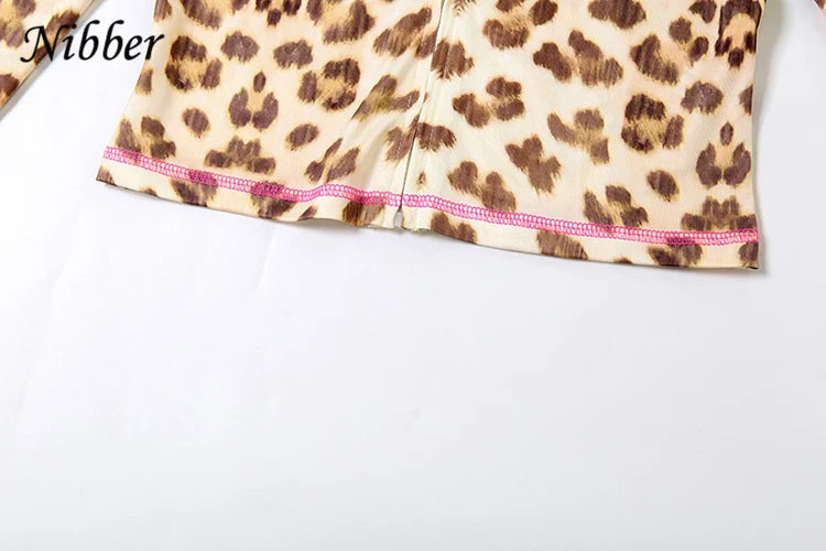 Women's Crop Hoodie & Flared Pants | Leopard Print Set | Camo Colors