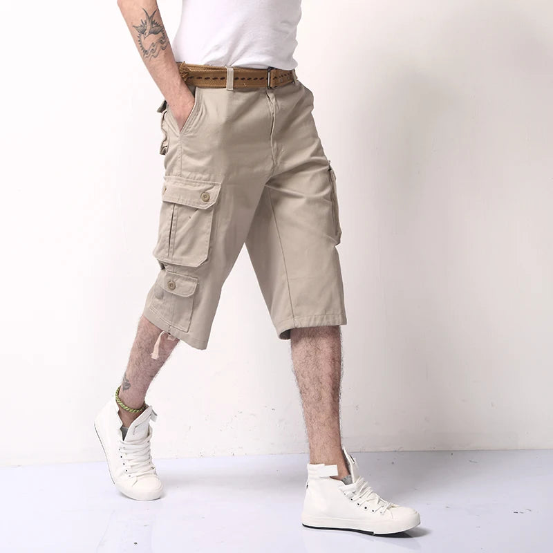 Camouflage Cotton Cargo Shorts for Men Camo Colors