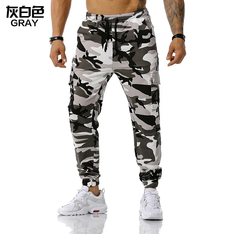 Men’s Camo Harem Cargo Pants – Multi-Pocket, Loose Fit | Camo Colors