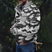 Men's Plush Sweatshirt with Pockets – Warm & Windproof | Camo Colors