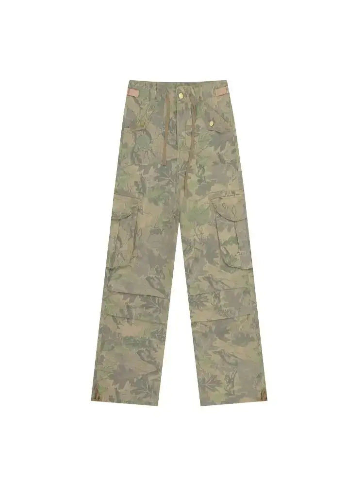 Vintage Y2K Camouflage Cargo Pants – Hip Hop Wide Leg Streetwear | Camo Colors