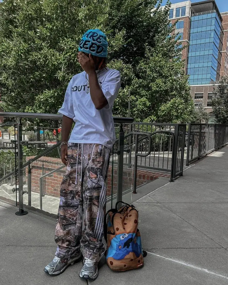 American Retro Overalls | Women's Leaf Camo Baggy Pants Camo Colors
