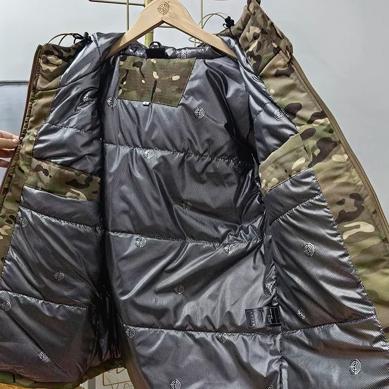 Men's Winter Tactical Camo Parkas: Warm, Waterproof, Windproof Camo Colors