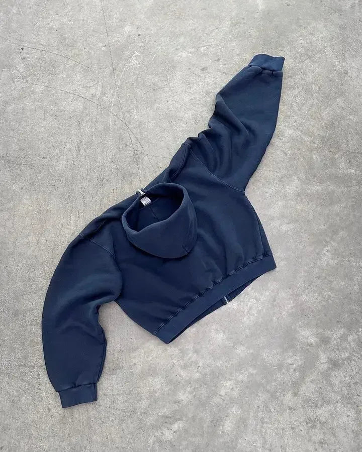 Retro Letter Pattern Hoodie | Y2K Women's Hip Hop Style Camo Colors