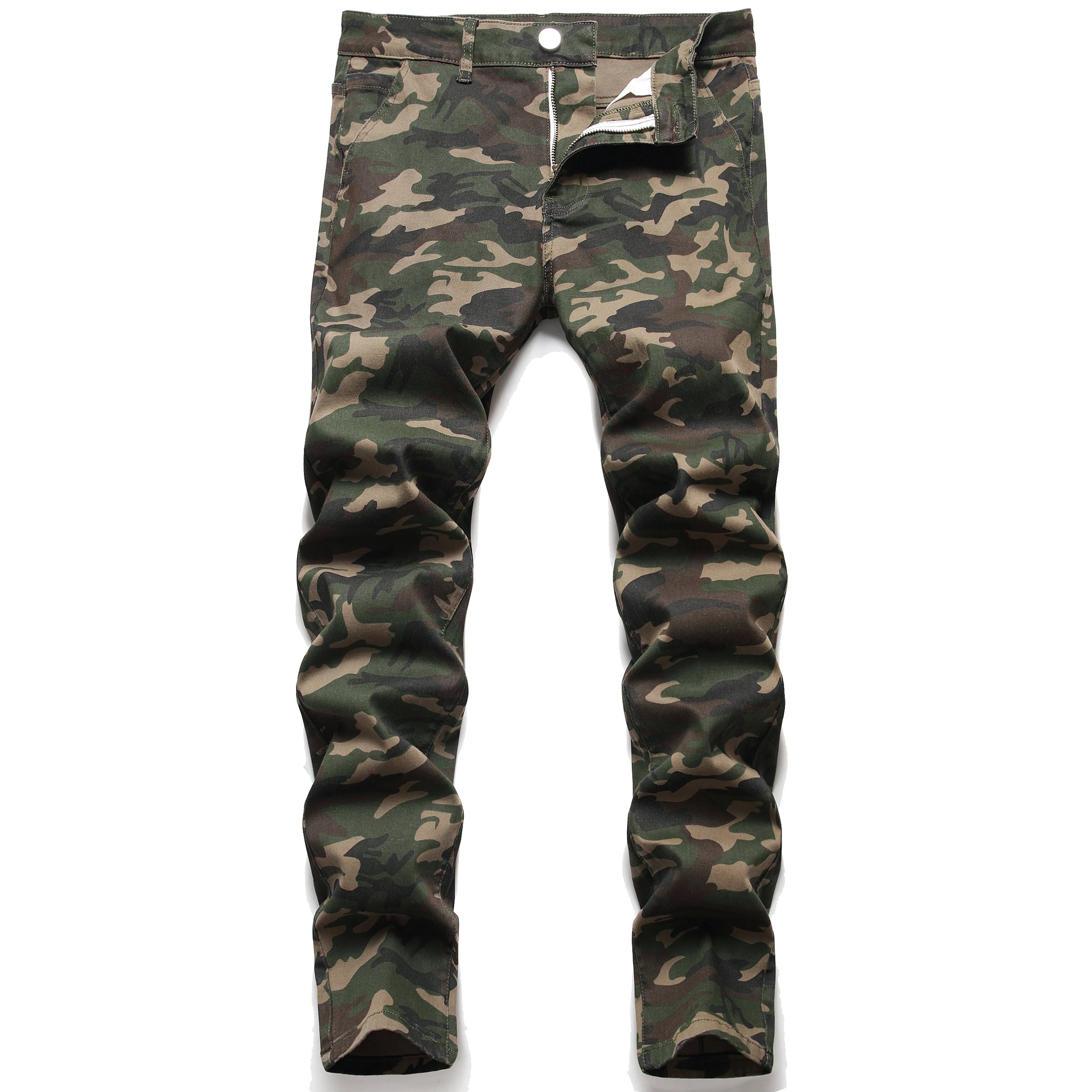 Denim Jeans For Men | Camouflage Five Style Straight Leg Camo Colors
