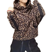 Leopard Print Plus Velvet Padded Hoodie | Camo Colors