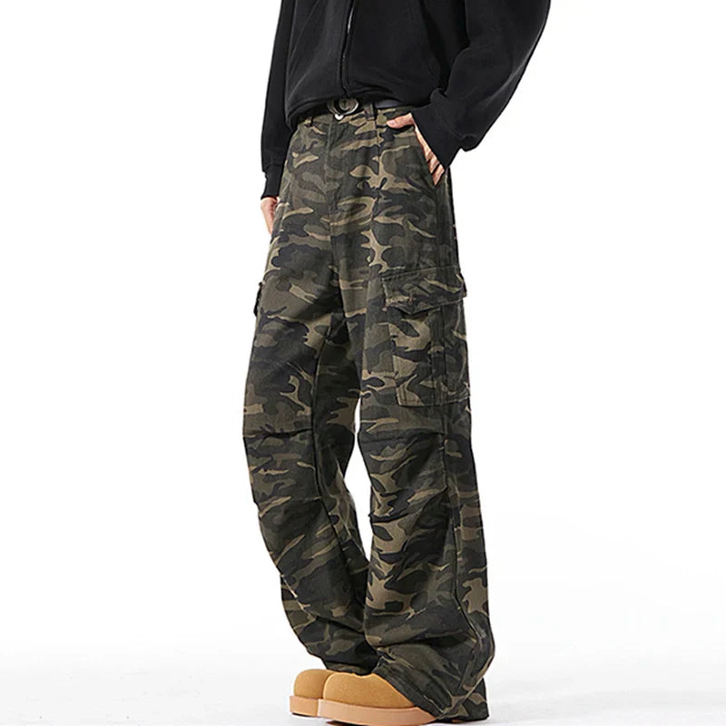 Men's Baggy Camo Ripstop Cargo Jeans | Camo Colors
