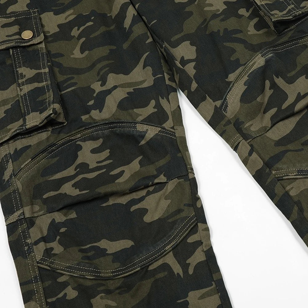 Men's Camouflage Cargo Pants – Loose Fit Street Joggers | Camo Colors