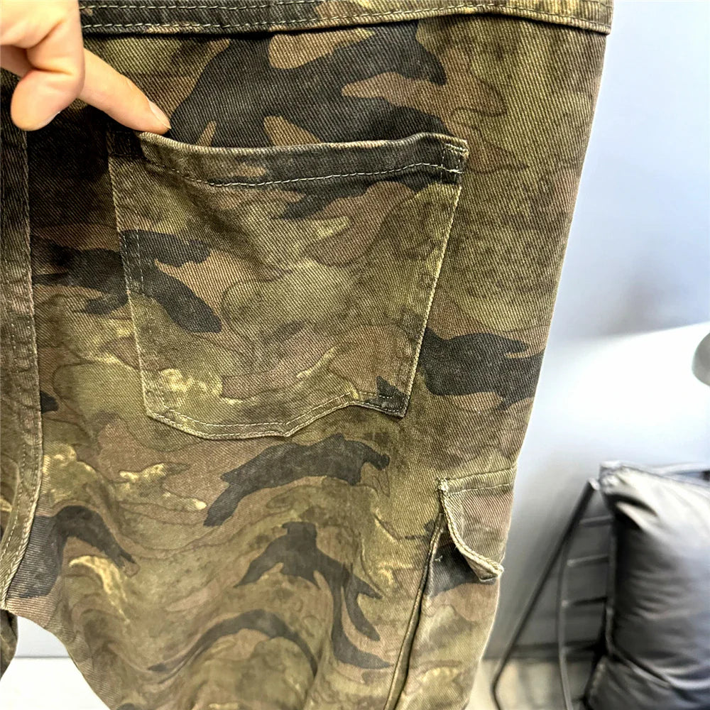 High-Quality Vintage Camo Cargo Pants – Men's Safari Style | Camo Colors