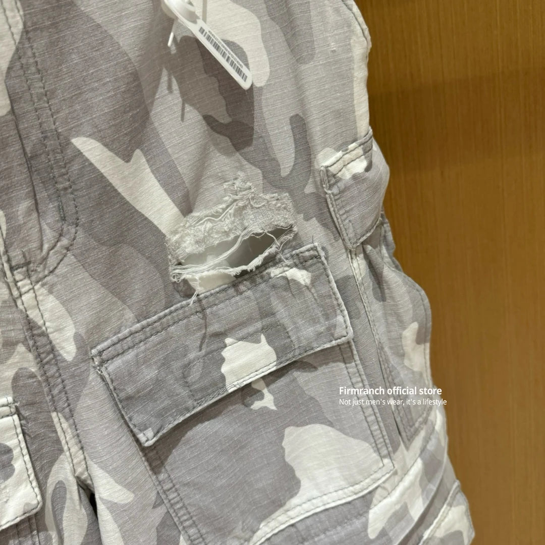 Unisex Firmranch Camouflage Detachable Cargo Pants Men Women Camo Colors