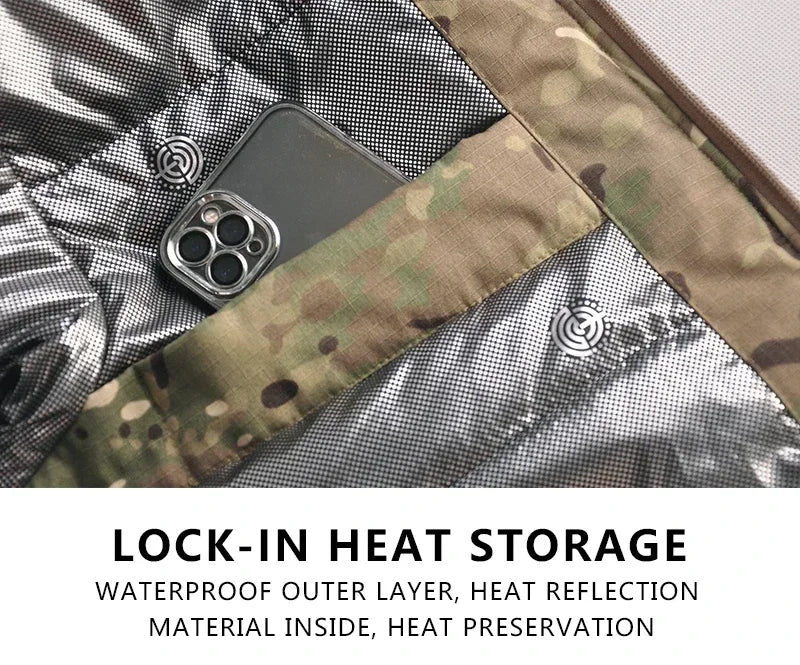 Men's Winter Tactical Camo Parkas: Warm, Waterproof, Windproof Camo Colors