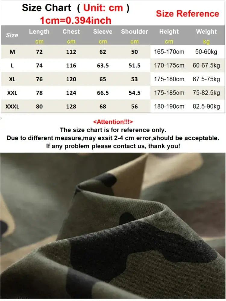 Men’s Camouflage Cotton Button-Up Shirt – Casual & Loose Fit | Camo Colors