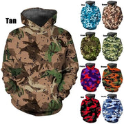 3D Print Camouflage Graphic Sweatshirts For Men Women Fashion Casual Pullover Hoodies Loose Plus Size Streetwear Hoodies | Camo Colors