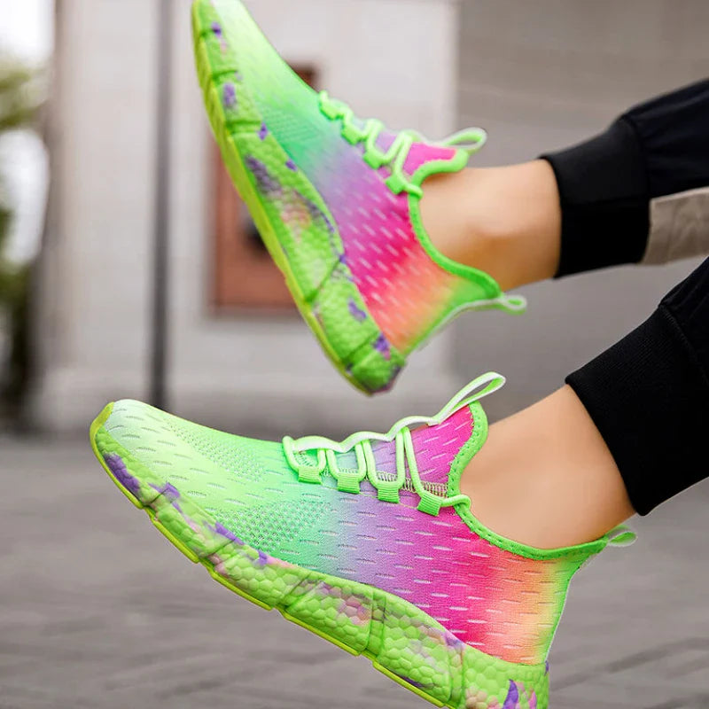 Mesh Thick Platform Casual Sneakers for Men | Camo Colors