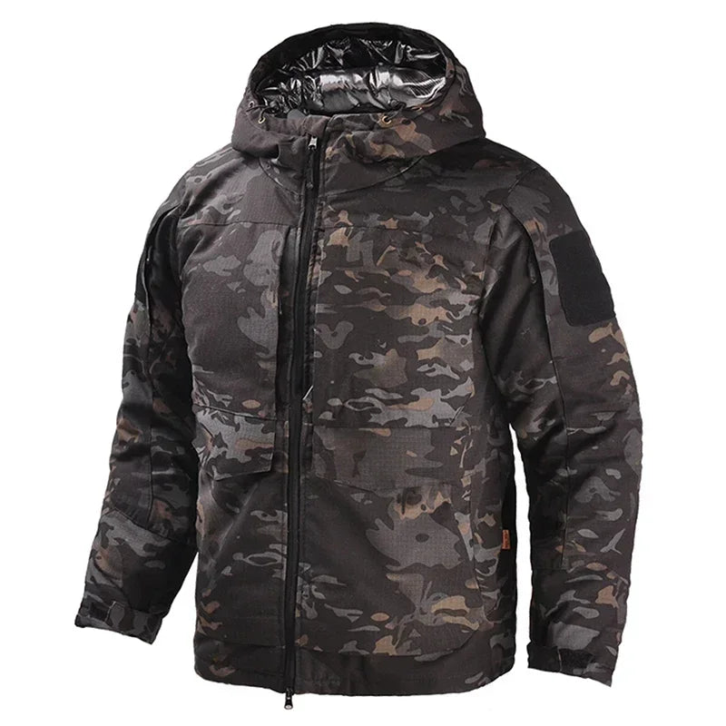 Men's Winter Tactical Camo Parkas: Warm, Waterproof, Windproof Camo Colors