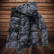 Winter Youth Fashion Trend Handsome Camo Down Coat Camo Colors