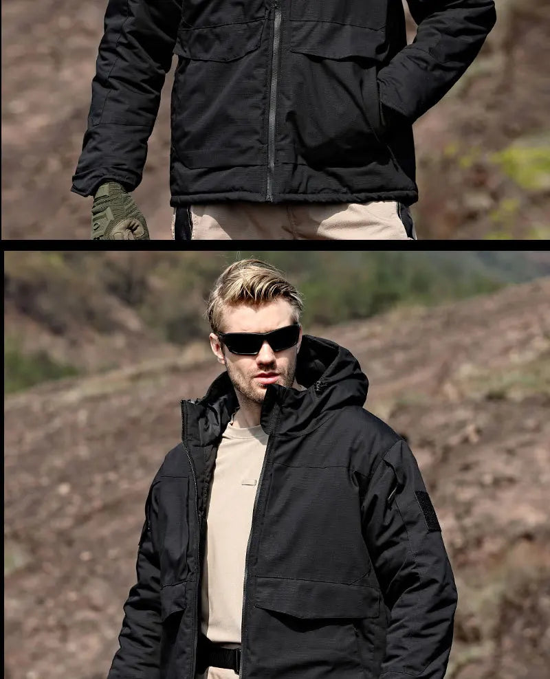 Men's Winter Hunting Jacket: Tactical, Waterproof, Insulated Camo Camo Colors