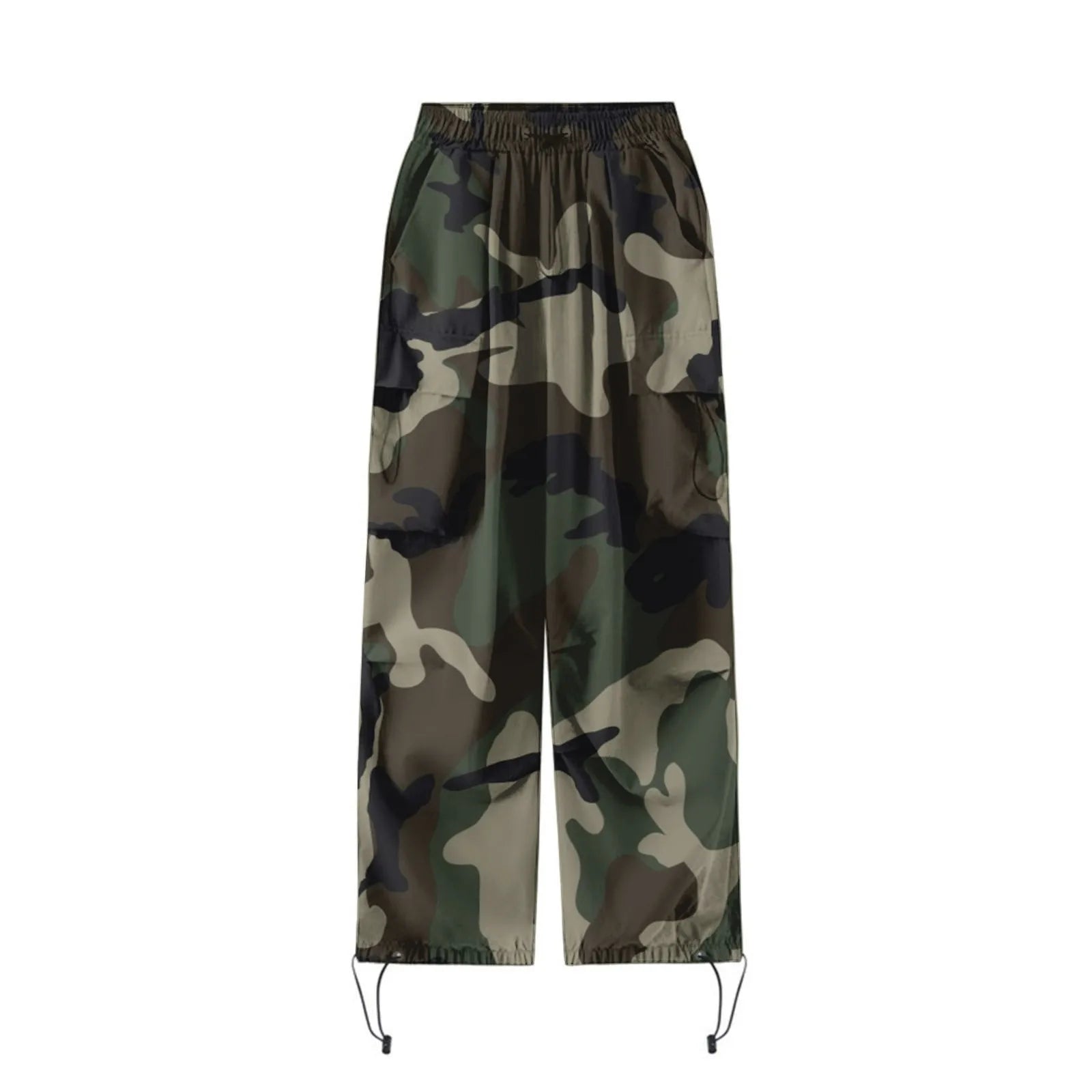 Women's Camo Print Baggy Cargo Joggers – Casual Streetwear Pants | Camo Colors