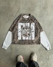 Leaf Camo Long Sleeve Top | Men's Y2K Gothic Streetwear Camo Colors