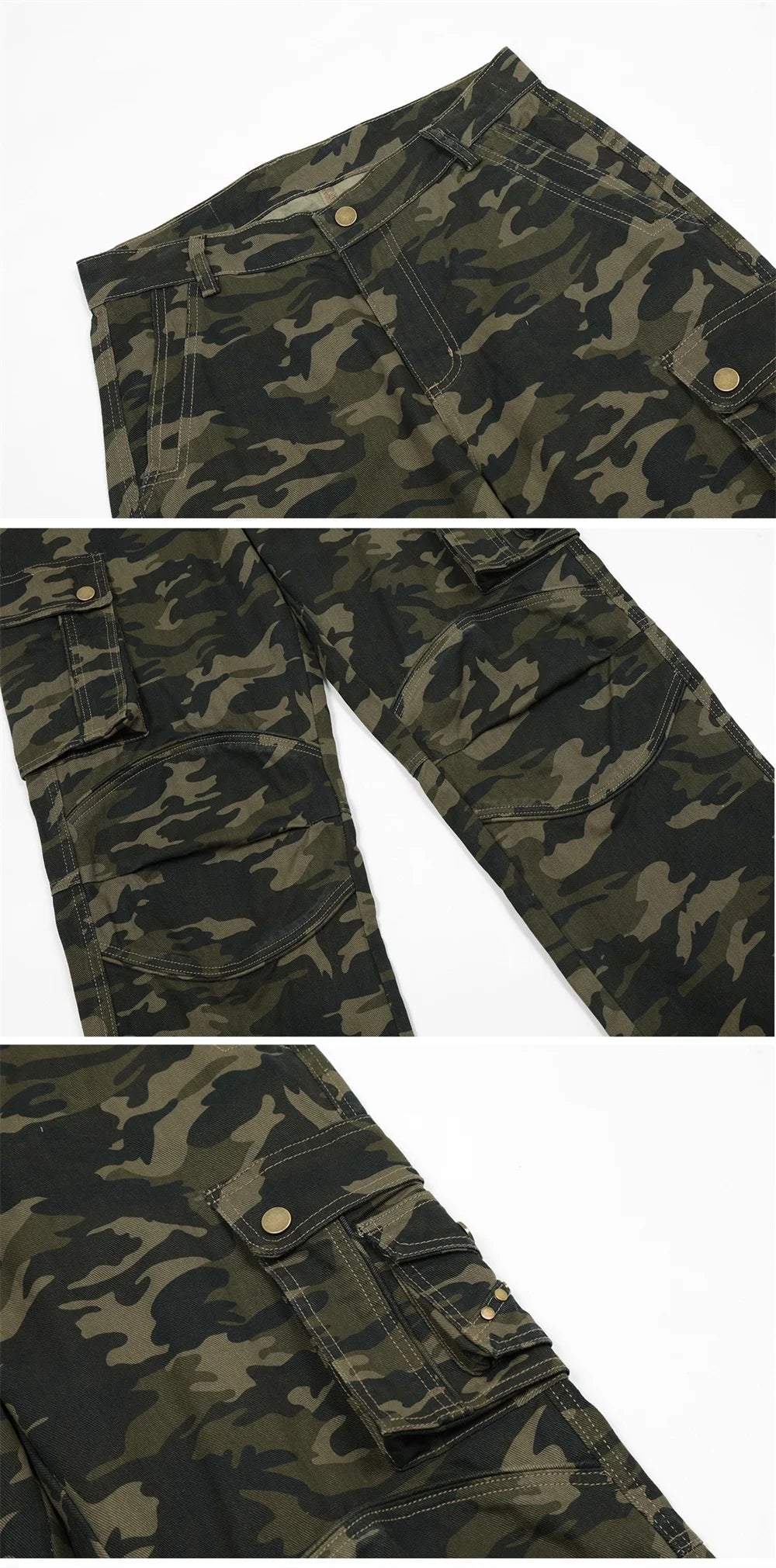Men's Camouflage Cargo Pants – Loose Fit Street Joggers | Camo Colors