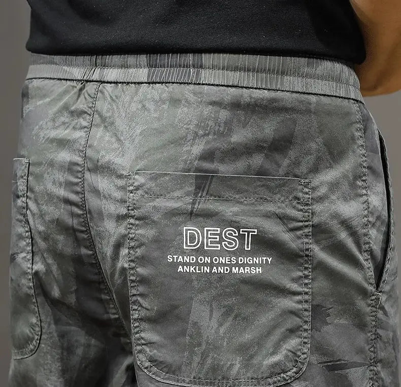 Lightweight Camouflage Harem Pants with Elastic Waist | Camo Colors