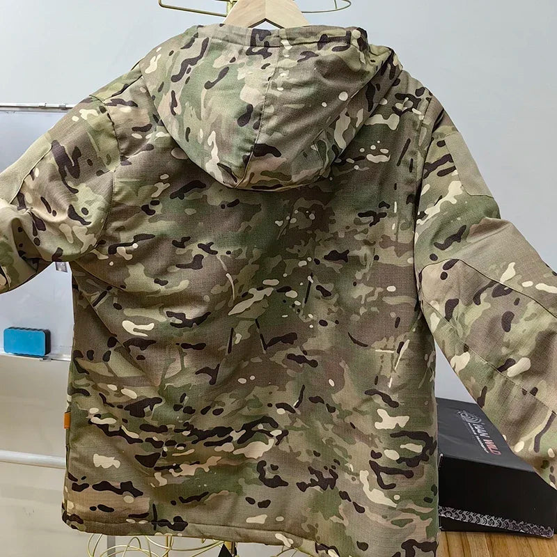 Men's Winter Tactical Camo Parkas: Warm, Waterproof, Windproof Camo Colors
