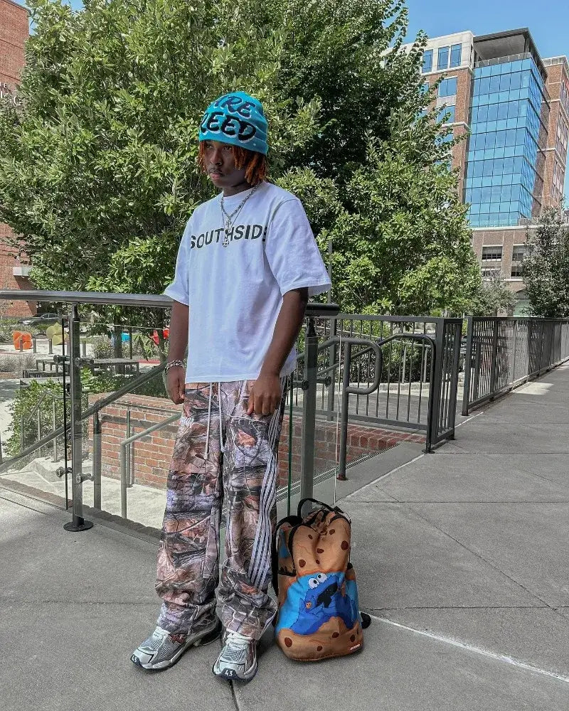 American Retro Overalls | Women's Leaf Camo Baggy Pants Camo Colors