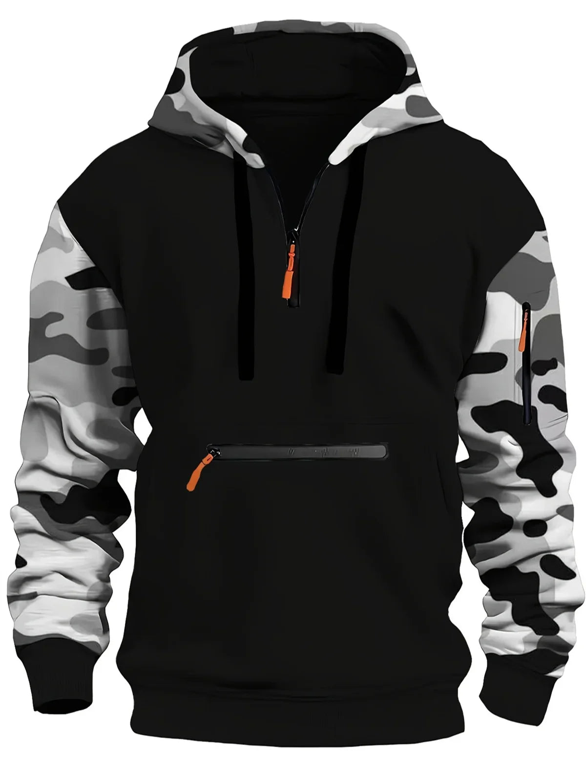 Thick Fleece Military Camouflage Hoodie for Men | Camo Colors