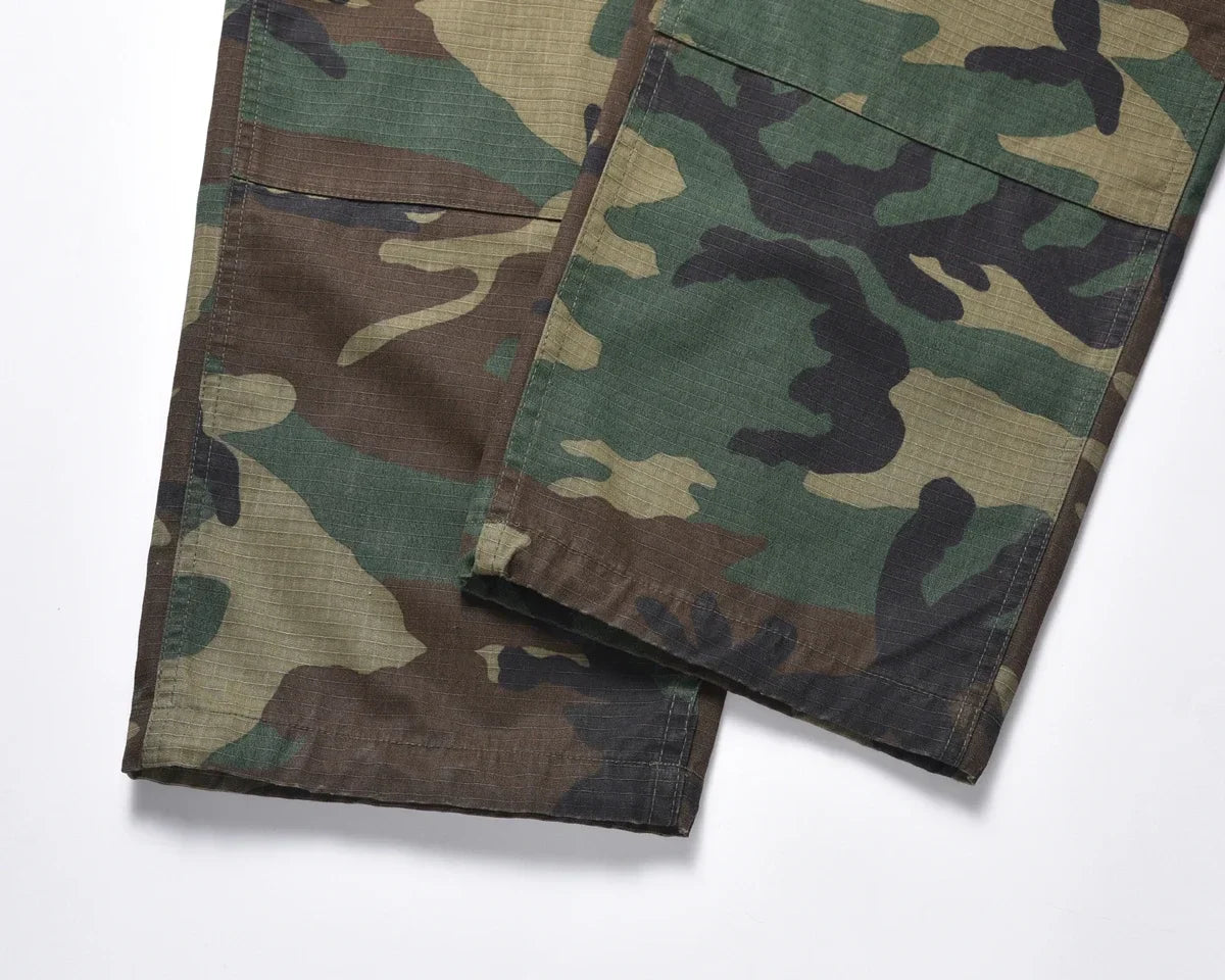 Men's Vintage Camouflage Cargo Pants | Y2K High-Street Style | Camo Colors