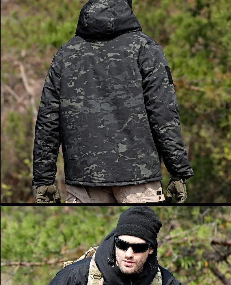 Men's Winter Hunting Jacket: Tactical, Waterproof, Insulated Camo Camo Colors