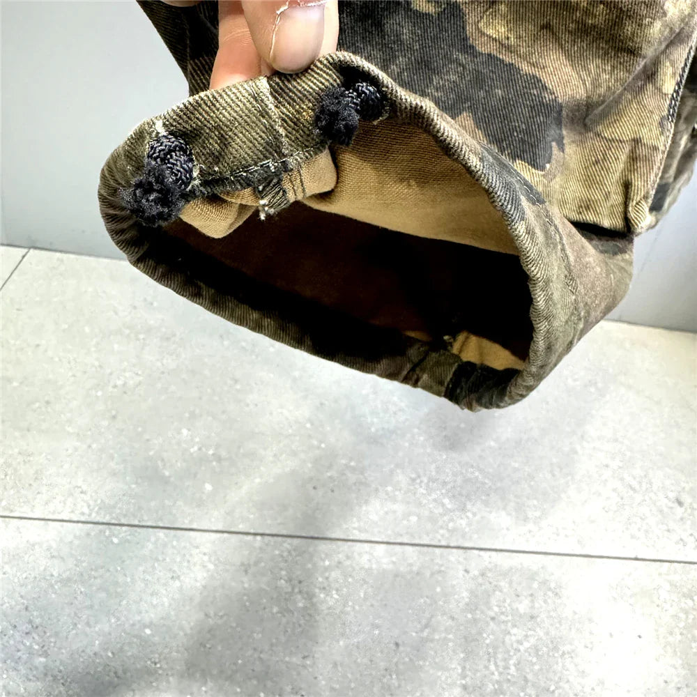 High-Quality Vintage Camo Cargo Pants – Men's Safari Style | Camo Colors