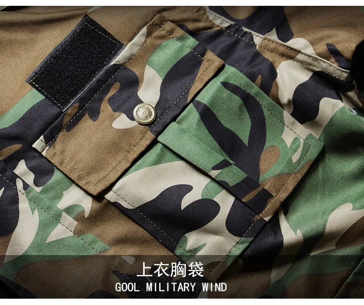 Camo Set for Men | Tactical Jacket and Cargo Pants Camo Colors