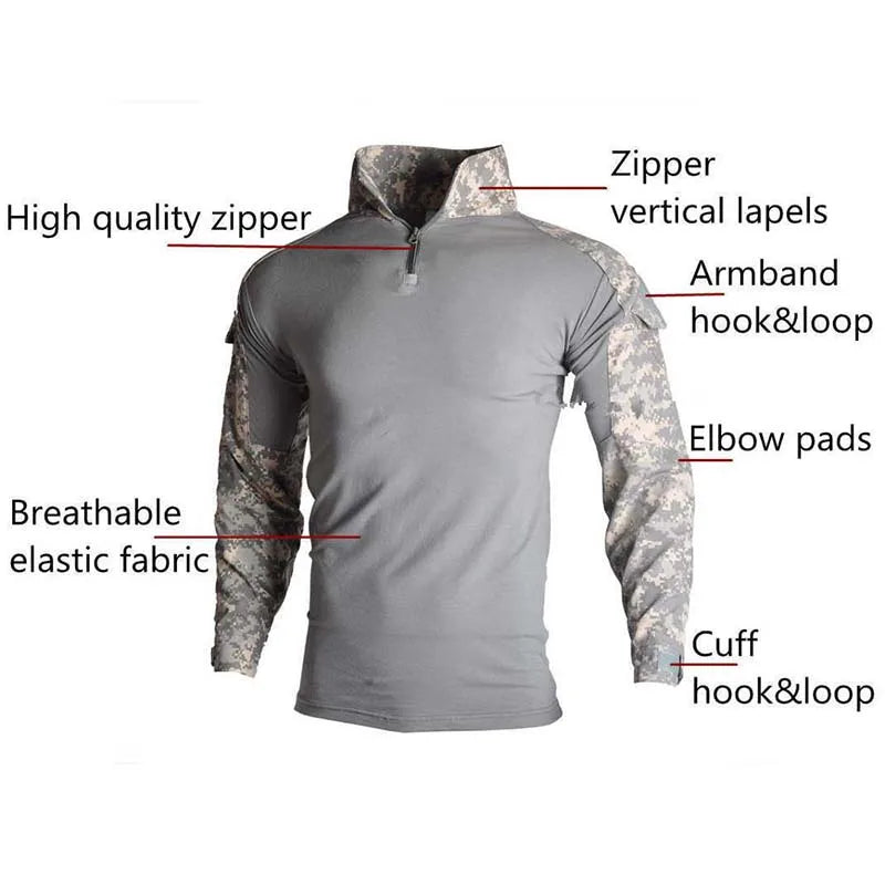 Combat Camo Shirts | Tactical T-Shirts for Hiking, Airsoft & More Camo Colors