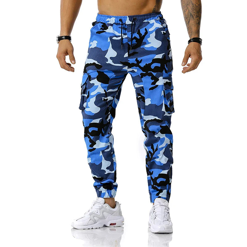 Men’s Camo Harem Cargo Pants – Multi-Pocket, Loose Fit | Camo Colors