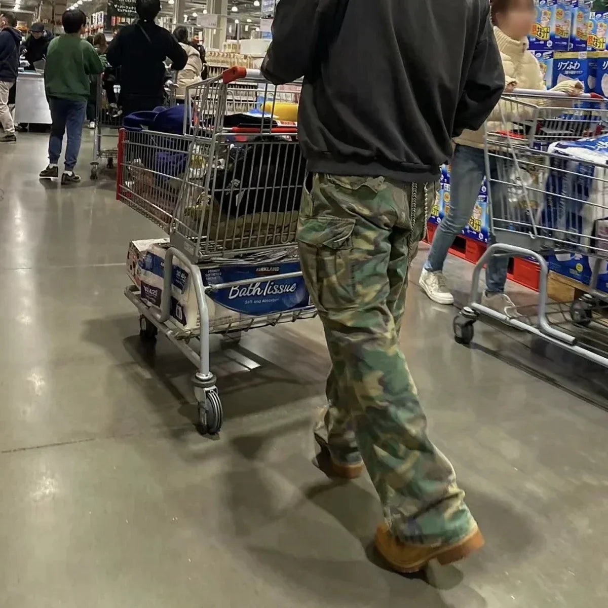 Men's Vintage Camouflage Cargo Pants | Y2K High-Street Style | Camo Colors