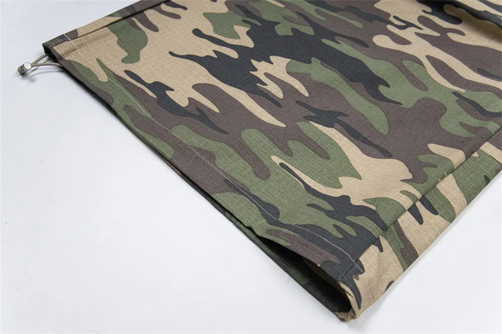 Men’s Drawstring Camouflage Cargo Jogger Pants | Camo Colors