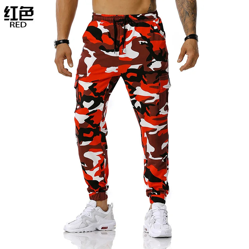 Men’s Camo Harem Cargo Pants – Multi-Pocket, Loose Fit | Camo Colors