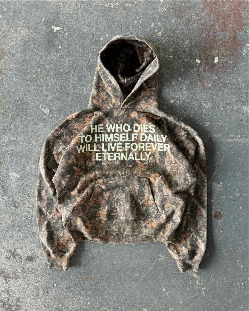 Y2K Harajuku Oversized Camouflage Hoodie - Unisex Streetwear | Camo Colors