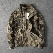 Men’s Military Camo Jacket – Thick Outdoor Cargo Coat | Camo Colors