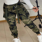 Women's High-Waist Camo Sports Cargo Pants – Military Green | Camo Colors