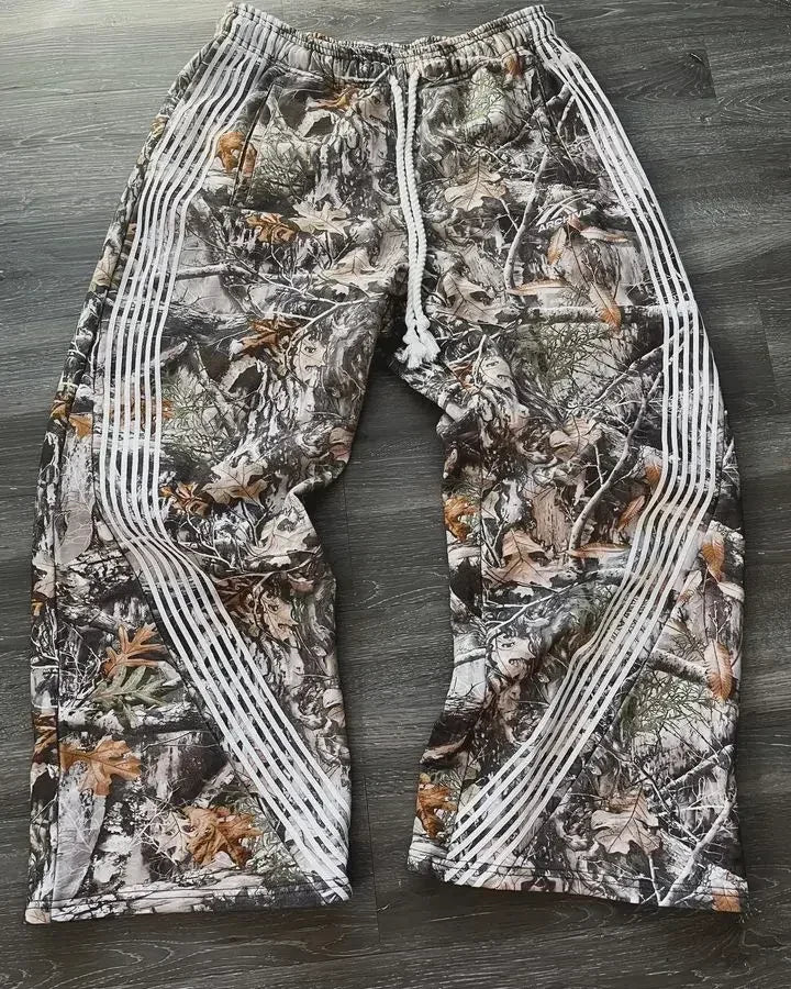 Y2K Streetwear Camo Graphic Baggy Pants for Women and Men | Camo Colors